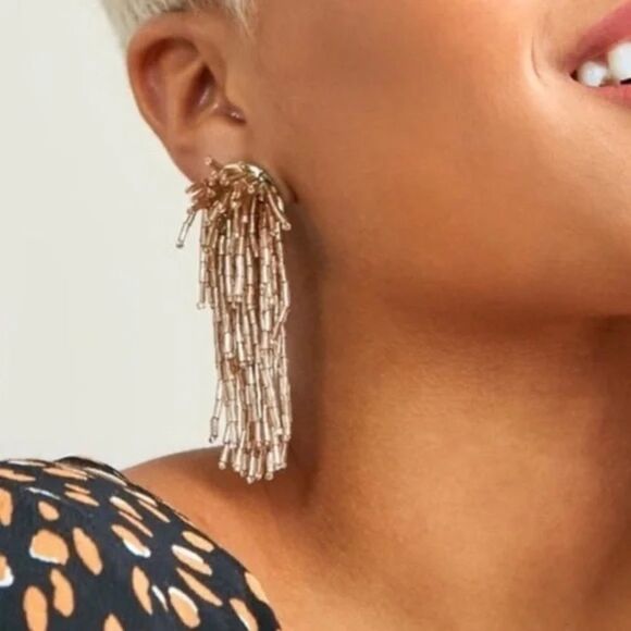 Stella & Dot Champagne Firework Earrings - Picture 7 of 8